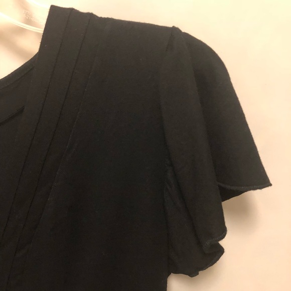 H&M Black Top - Large - V-neck - Tie Back - Picture 3 of 8